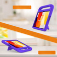 Etui dla dzieci do Xiaomi Redmi Pad SE 11", dziecięce z uchwytem, Fioletowe