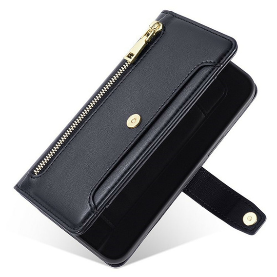 Etui z klapką do Xiaomi Poco F8 Ultra, Wallet Zipper Pocket, czarne