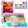 Pancerne etui do Lenovo Tab K11 Plus, z podstawką i paskiem na ramię – wielokolorowe