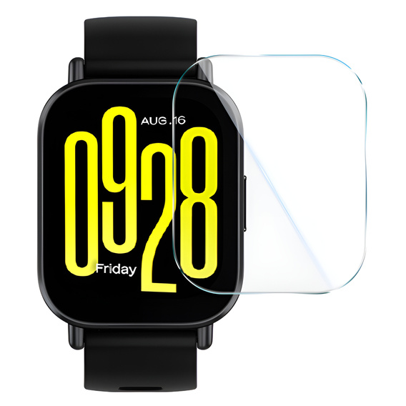 2x Szkło Hartowane z ramką do montażu ERBORD do Xiaomi Redmi Watch 5 Active