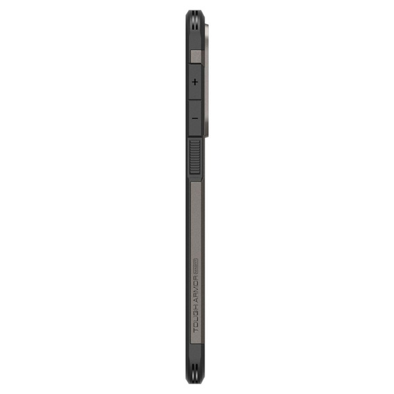Etui Spigen do Samsung Galaxy S25 Edge, Tough Armor MagSafe, szare + Szkło Hartowane 9H