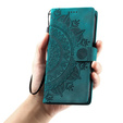 Etui portfelowe z motywem kwiatowym do Motorola Moto G56 5G – Zielone