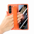 Etui do Samsung Galaxy Z Fold6 5G, z rączką, pomarańczowe