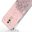 Etui do Huawei Mate 20 Lite, Glittery, różowe