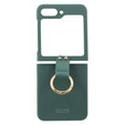 Etui GKK Ring Holder do Samsung Galaxy Z Flip7 FE / Z Flip6, zielone