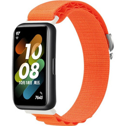Pasek Nylonowy do Huawei Band 7, Pomarańczowy