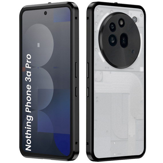 Etui do Nothing Phone 3a Pro, Frame Case, czarne