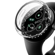 2w1 Etui + Szkło Hartowane do Google Pixel Watch 4 45mm, Przezroczyste