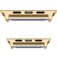 Zapięcie ze stali nierdzewnej do zegarka Apple Watch 1/2/3/4/5/6/7/8/9/10/11/SE Ultra 1/2/3 42/44/45/46/49mm, Gold