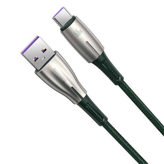 Baseus kabel Cafule Metal USB – USB-C 0,25 m 66W - czarny