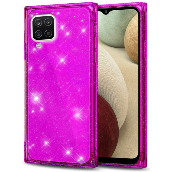 Etui Square Glitter do Samsung Galaxy A12 / M12 / A12 2021, Purple