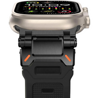 Pasek do Apple Watch 1/2/3/4/5/6/7/8/9/10/SE/Ultra/Ultra 2 42/44/45/49MM, Czarny