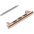 Zapięcie ze stali nierdzewnej do zegarka Apple Watch 1/2/3/4/5/6/7/8/9/10/11/SE Ultra 1/2/3 42/44/45/46/49mm, Rose Gold