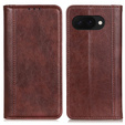 Etui z klapką do Google Pixel 9A, Split Leather, brązowe