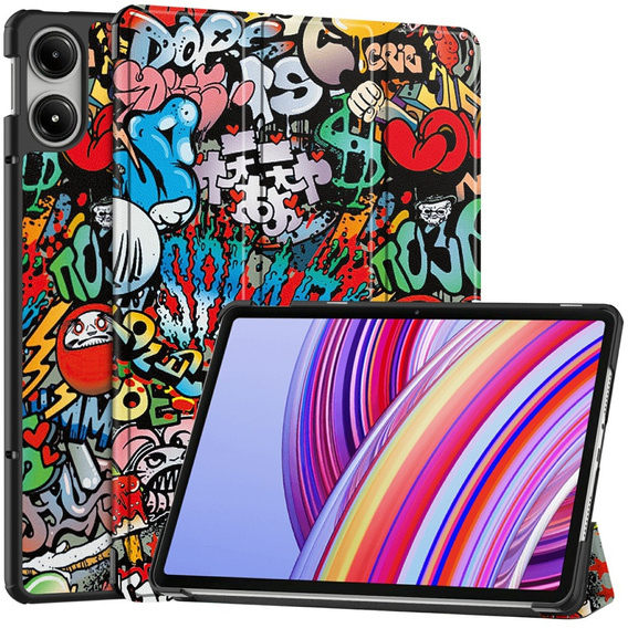 Etui do Xiaomi Redmi Pad Pro / Xiaomi Poco Pad, Smartcase, graffiti