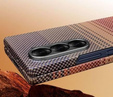 Etui do Samsung Galaxy Z Fold7 5G - magnetyczne z włókna aramidowego, pomarańczowe
