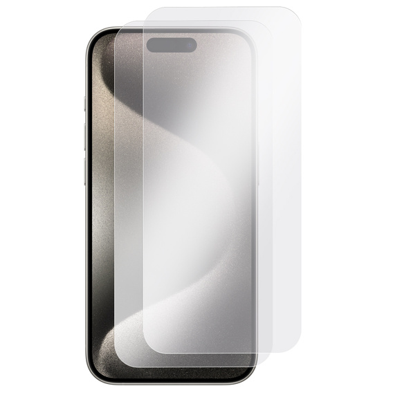 2x Szkło + szybka na aparat złota do iPhone 15 Pro Max, ERBORD Hartowane 9H