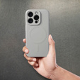 Etui do MagSafe ERBORD Silicone Mag Cover do iPhone 15 Pro, tytanowe szare