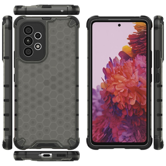 Etui Pancerne Honeycomb do Samsung Galaxy A53 5G, Czarne