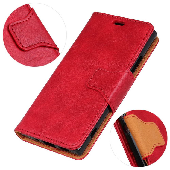 Etui z klapką do Huawei P30 Pro, Wallet Leather Case, czerwone