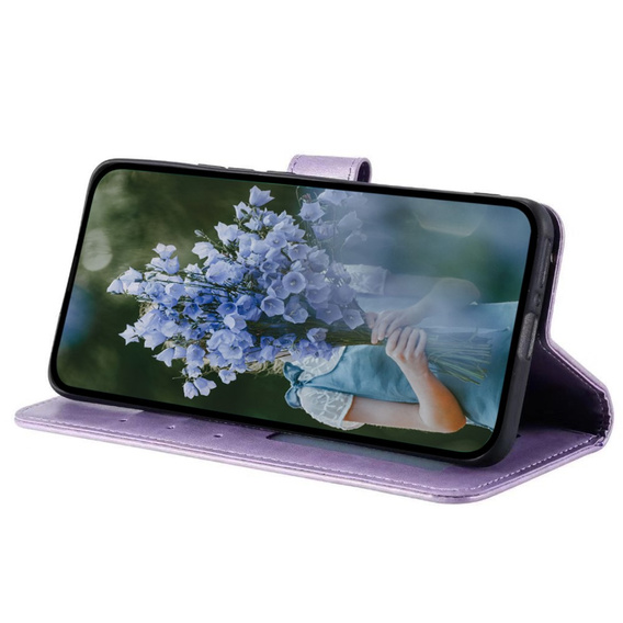 Etui z klapką do Samsung Galaxy S23 FE, Mandala, fioletowe
