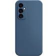 Etui do Samsung Galaxy A15, Silicone Lite, granatowe + szkło 9H