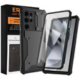 Etui do Samsung Galaxy S24 Ultra, ERBORD Rugged MagSafe Case, czarne (dwie ramki)