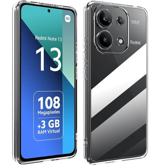 Etui cienkie do Xiaomi Redmi Note 13 5G, Slim, przezroczyste