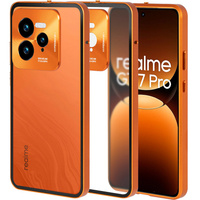 Etui do Realme GT 7 Pro, Frame Case, pomarańczowe