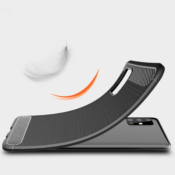 Etui do Samsung Galaxy M31S, Karbon, czarne
