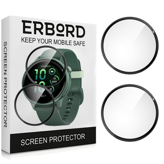 2x Szkło Hybrydowe ERBORD do Garmin Vivoactive 6