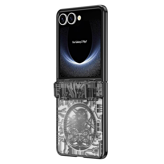 Etui do Samsung Galaxy Z Flip7 5G, Mechanical Legend, czarne