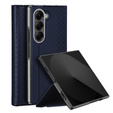 Etui Dux Ducis Bril Series do Samsung Galaxy Z Fold7 5G – niebieskie, skórzane, z funkcją podstawki