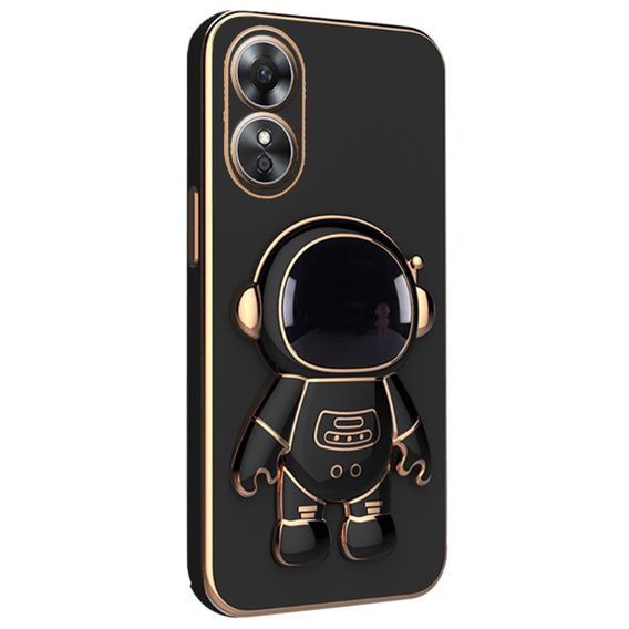 Etui do Oppo A17, Astronaut, czarne