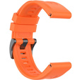 Pasek Silikonowy QuickFit 20mm do Garmin Fenix 5S/6S/7S/ 8 43mm, Pomarańczowy