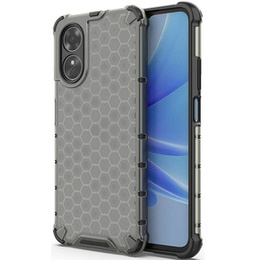 Etui pancerne do Oppo A17, Honeycomb, Czarne