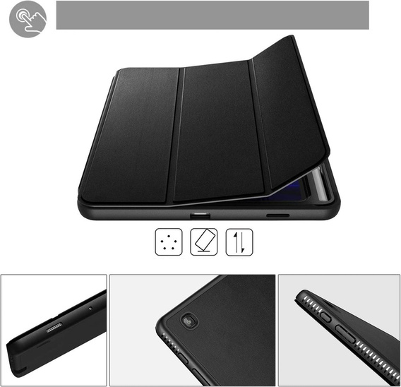 Etui do Samsung Galaxy Tab S6 Lite, Suritch Full Body, czarne