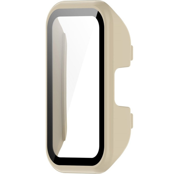 2w1 Etui + Szkło Hartowane do Huawei Band 8 / Huawei Band 9 / Huawei Band 10, Beżowe