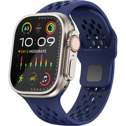 Pasek Silikonowy do Apple Watch 1/2/3/4/5/6/7/8/9/10/11/SE Ultra 1/2/3 42/44/45/46/49mm, Granatowy