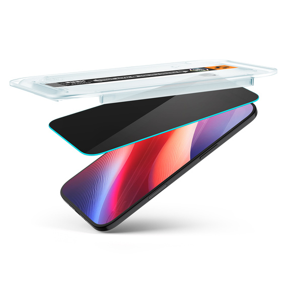 Spigen Glas.TR "EZ FIT" HD Szkło Hartowane prywatyzujące do iPhone Air (2 szt.)