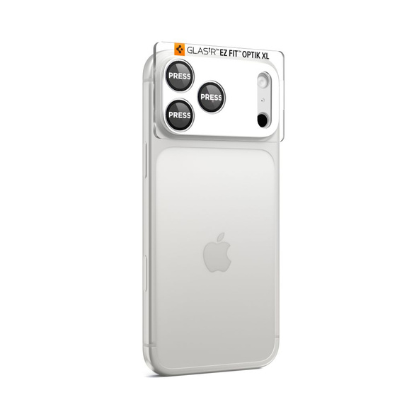 Osłona na obiektyw Spigen Optik Pro XL do iPhone 17 Pro, silver