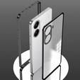 Etui do Xiaomi Poco X7 Pro 5G, Frame Case, czarne