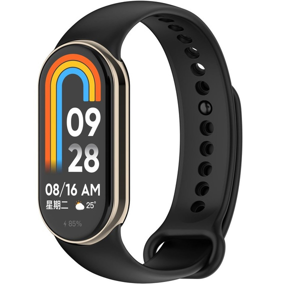 Pasek Silikonowy do Xiaomi Smart Mi Band 8 / Xiaomi Smart Mi Band 9, Czarny