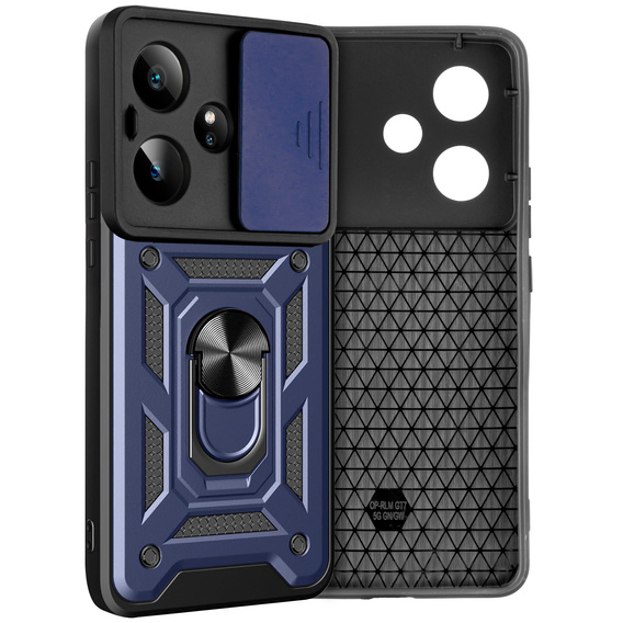 Etui pancerne do Realme GT 7 / 7T, CamShield Slide, niebieskie