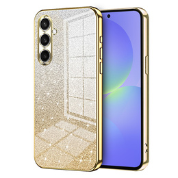 Etui do Samsung Galaxy A37 5G, Glitter Case CamShield, złote