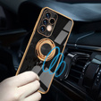 Zestaw Etui Electro Ring do Samsung Galaxy A13 4G, Black + Szkło