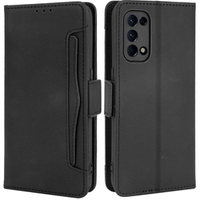 Etui z klapką do Oppo Reno 5 5G, Card Slot, czarne