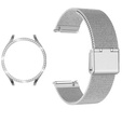 Pasek Bransoleta Milanese + Etui do Samsung Galaxy Watch 7 40mm, Srebrna