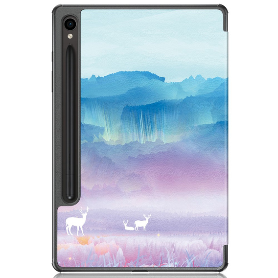 Etui do Samsung Galaxy Tab S9, Smartcase Hybrid z miejscem na rysik, deer fantasy