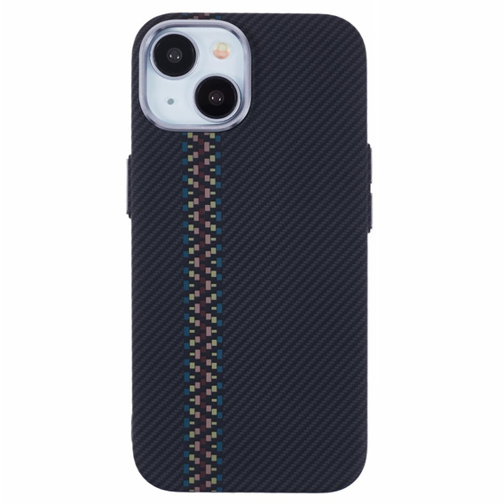 Etui do iPhone 14, Carbon Fiber MagSafe, czarne